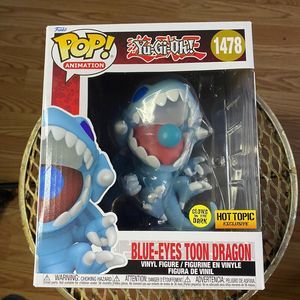 Funko POP! Yu-Gi-Oh: Blue-Eyes Toon Dragon #1478 *Glow In The Dark* HOT TOPIC